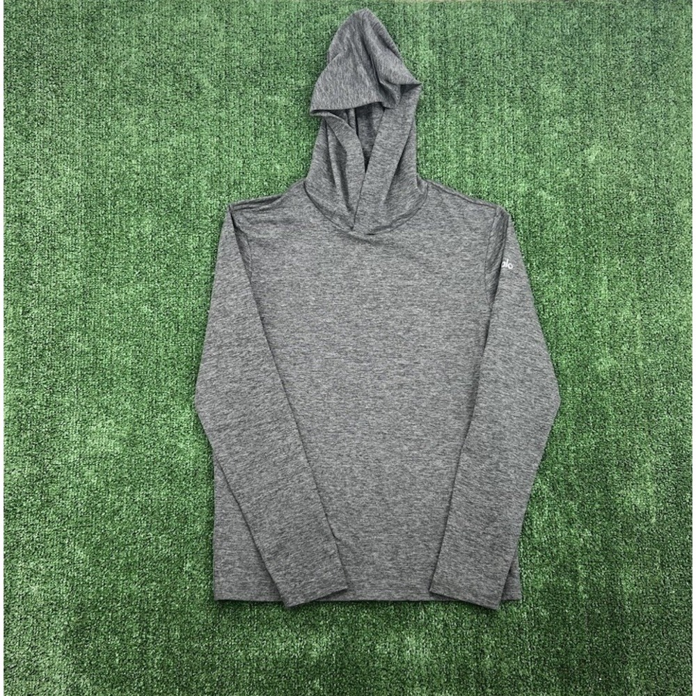 Alo Yoga Conquer Reform Hoodie Shirt Mens Small Performance Active Gym